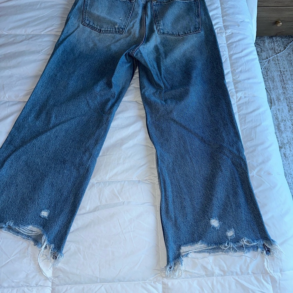 Women's Blue Distressed Jeans